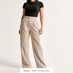 Curve, love, wide, leg linen pants from Abercrombie and Fitch